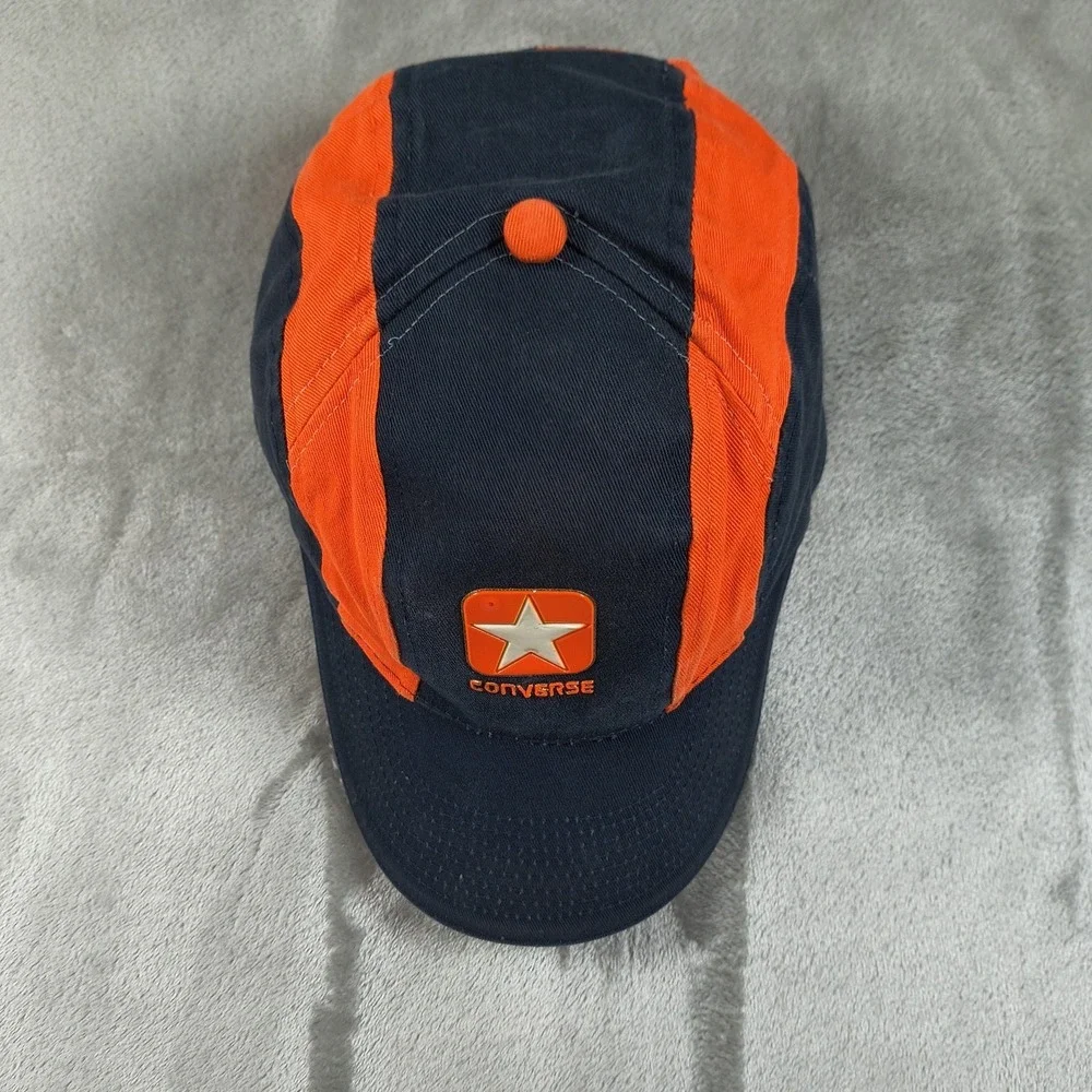 Vintage Converse Baseball Hat‎ Cap Blue Orange Strapback Dad Chuck Taylor Y2K